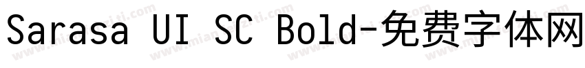 Sarasa UI SC Bold字体转换